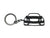 BlackStuff Carbon Fiber Keychain Keyring Ring Holder Compatible with E Class W211 2003-2009 BS-199