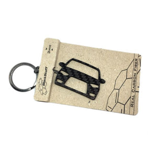 BlackStuff Carbon Fiber Keychain Keyring Ring Holder Compatible with Colt Ralliart BS-628