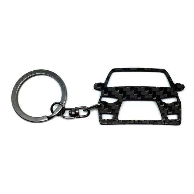 BlackStuff Carbon Fiber Keychain Keyring Ring Holder Compatible with Colt Ralliart BS-628