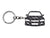 BlackStuff Carbon Fiber Keychain Keyring Ring Holder Compatible with Lancer Evo 8 BS-102