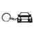 BlackStuff Carbon Fiber Keychain Keyring Ring Holder Compatible with Pajero V80 2006-2019 BS-629