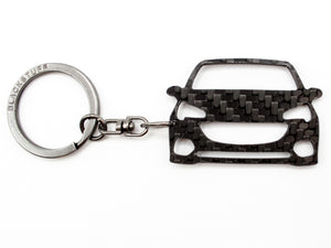 BlackStuff Carbon Fiber Keychain Keyring Ring Holder Compatible with Corsa E 2014-2019 BS-792