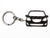 BlackStuff Carbon Fiber Keychain Keyring Ring Holder Compatible with Meriva B 2010-2017 BS-797