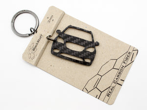 BlackStuff Carbon Fiber Keychain Keyring Ring Holder Compatible with Mokka BS-796