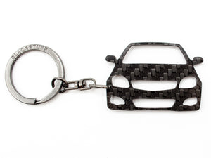 BlackStuff Carbon Fiber Keychain Keyring Ring Holder Compatible with Tigra B 2004-2009 BS-795