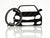 BlackStuff Carbon Fiber Keychain Keyring Ring Holder Compatible with Tigra B 2004-2009 BS-795