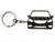 BlackStuff Carbon Fiber Keychain Keyring Ring Holder Compatible with Zafira C Facelift 2017 BS-802