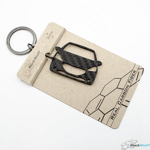 BlackStuff Carbon Fiber Keychain Keyring Ring Holder Compatible with 208 2012-2015 BS-805