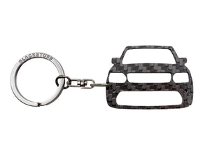 BlackStuff Carbon Fiber Keychain Keyring Ring Holder Compatible with RRS MK1 2005-2013 L320 BS-658