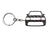 BlackStuff Carbon Fiber Keychain Keyring Ring Holder Compatible with RRS MK1 2005-2013 L320 BS-658