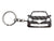 BlackStuff Carbon Fiber Keychain Keyring Ring Holder Compatible with Clio IV 2012-2019 BS-920