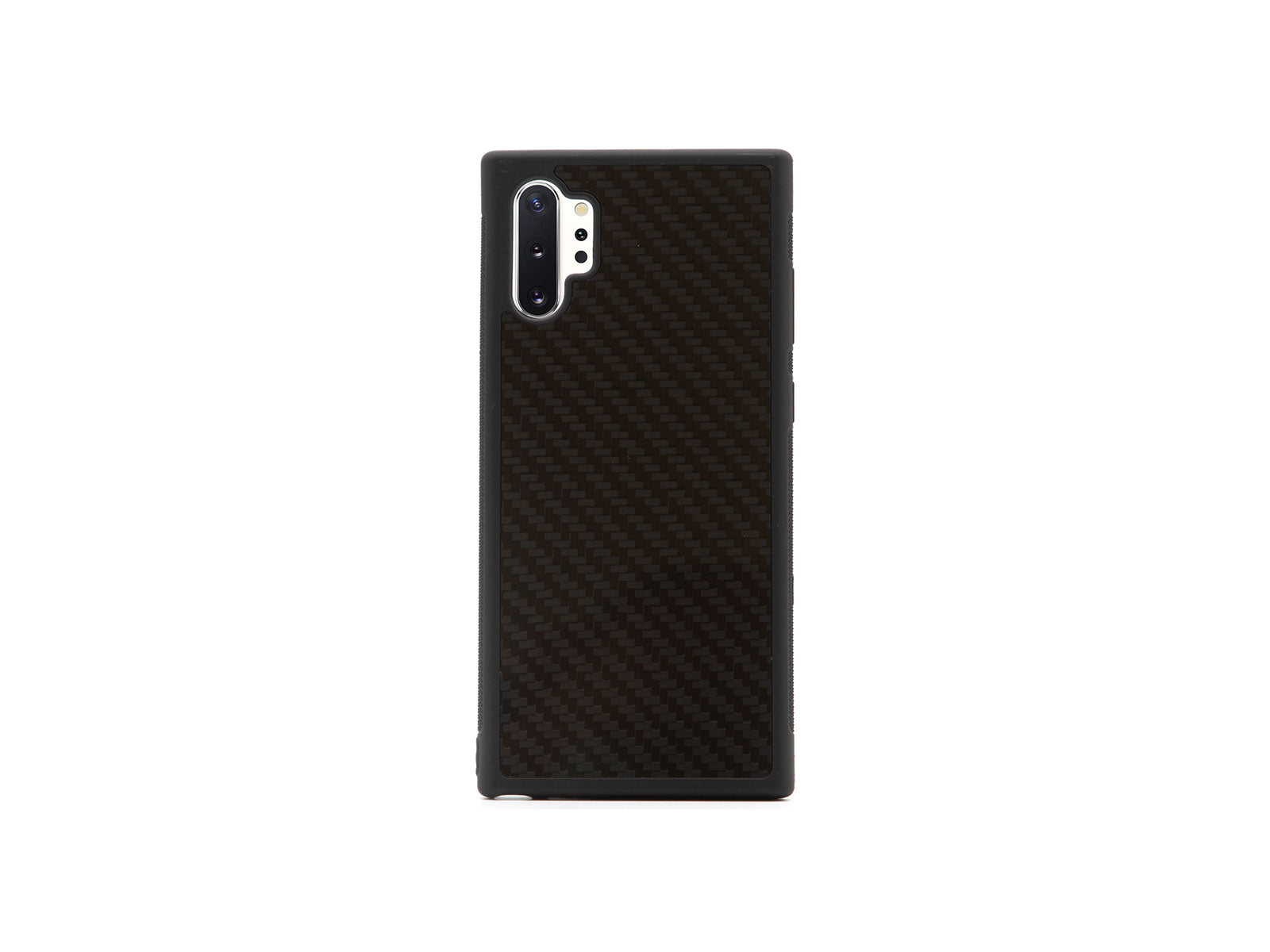 BlackStuff Genuine Carbon Fiber and Silicone Lightweight Phone Case Compatible with Samsung Note 10 Plus BS-2032