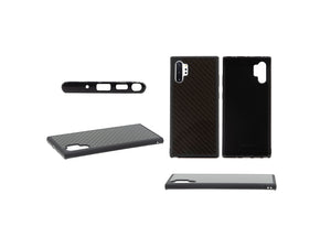 BlackStuff Genuine Carbon Fiber and Silicone Lightweight Phone Case Compatible with Samsung Note 10 Plus BS-2032