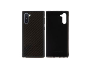 BlackStuff Genuine Carbon Fiber and Silicone Lightweight Phone Case Compatible with Samsung Note 10 BS-2031