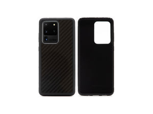 BlackStuff Custodia per telefono leggera in vera fibra di carbonio e silicone compatibile con Samsung S20 Ultra BS-2030