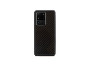 BlackStuff Custodia per telefono leggera in vera fibra di carbonio e silicone compatibile con Samsung S20 Ultra BS-2030