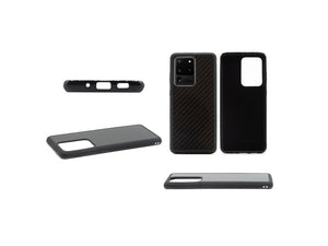 BlackStuff Genuine Carbon Fiber and Silicone Lightweight Phone Case Compatible with Samsung S20 Ultra BS-2030