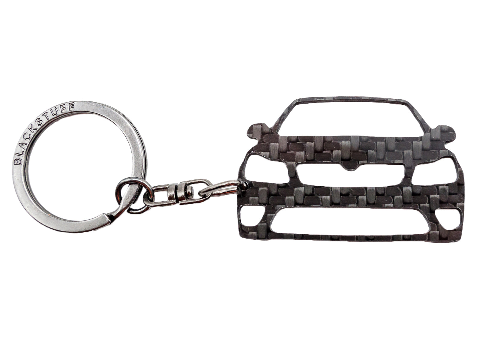 BlackStuff Carbon Fiber Keychain Keyring Ring Holder Compatible with Octavia MK2 1Z Facelift VRS 2009-2013 BS-679