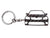 BlackStuff Carbon Fiber Keychain Keyring Ring Holder Compatible with Octavia MK2 1Z Facelift VRS 2009-2013 BS-679