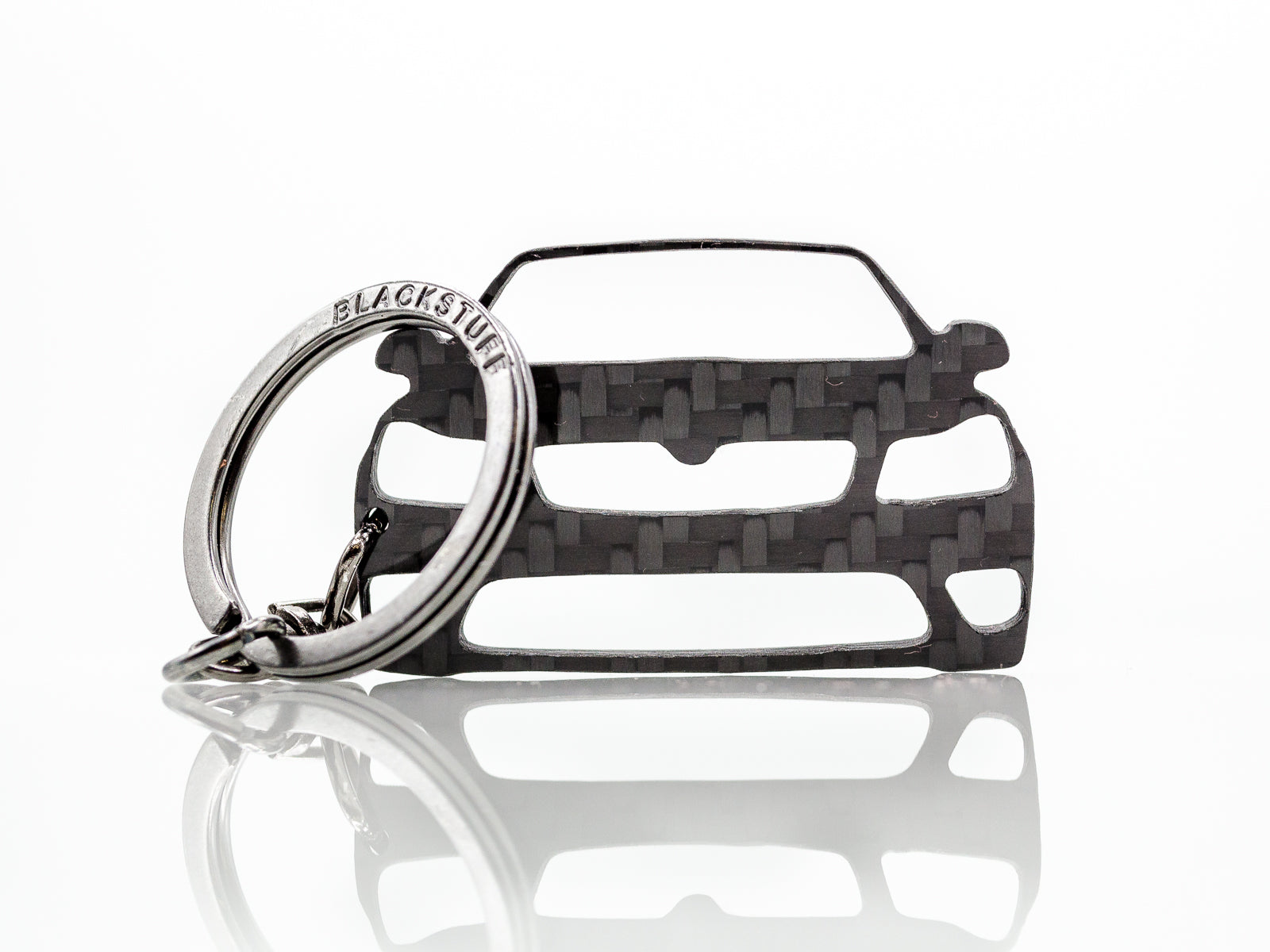 BlackStuff Carbon Fiber Keychain Keyring Ring Holder Compatible with Octavia MK2 1Z Facelift VRS 2009-2013 BS-679