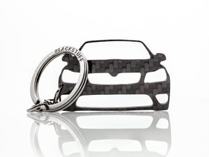 BlackStuff Carbon Fiber Keychain Keyring Ring Holder Compatible with Octavia MK2 1Z Facelift VRS 2009-2013 BS-679