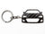 BlackStuff Carbon Fiber Keychain Keyring Ring Holder Compatible with BRZ BS-824