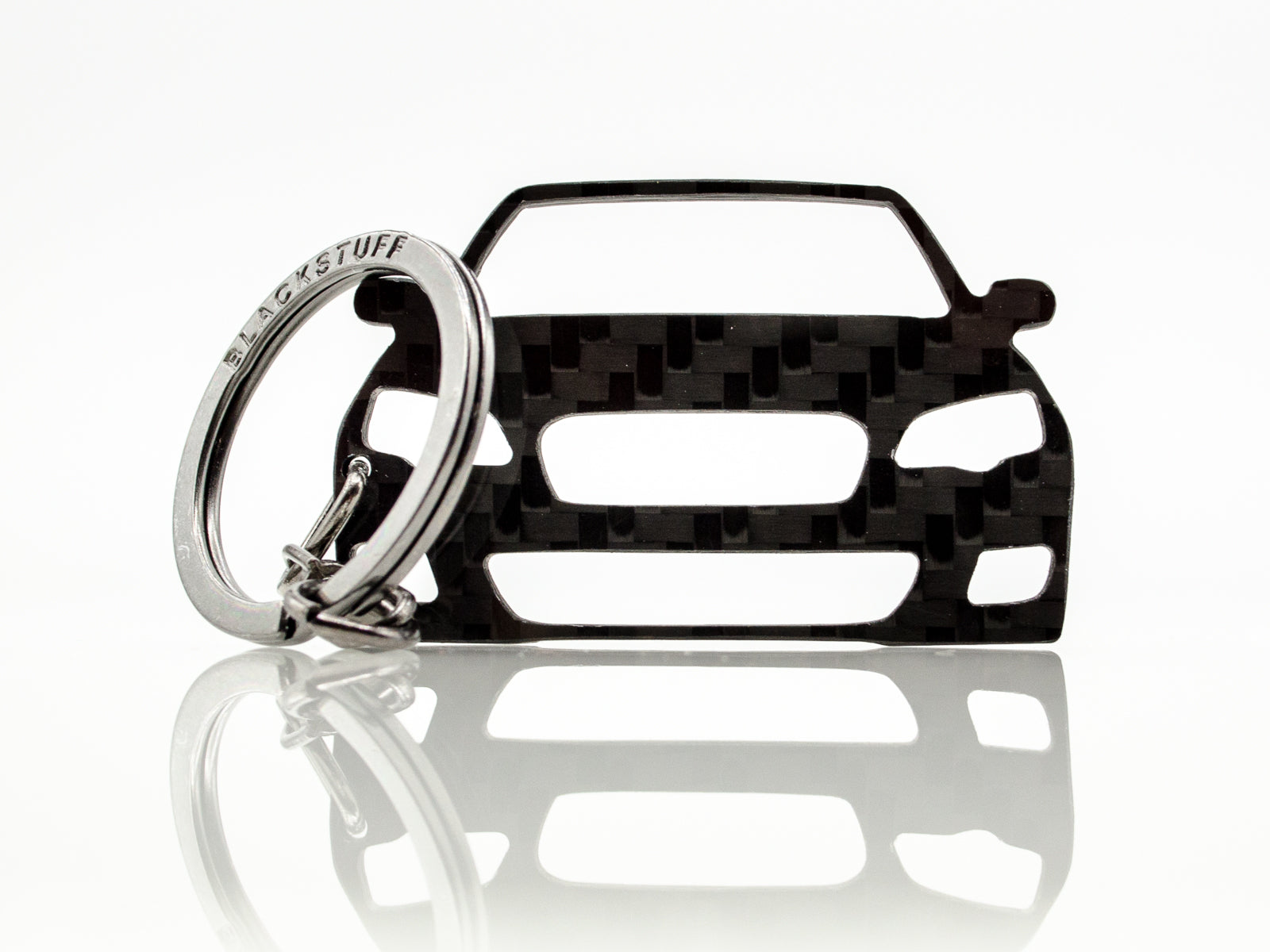 BlackStuff Carbon Fiber Keychain Keyring Ring Holder Compatible with Legacy BL BP 2003-2009 BS-822