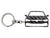 BlackStuff Carbon Fiber Keychain Keyring Ring Holder Compatible with Golf Mk8 2020+ BS-916