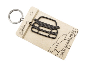 BlackStuff Carbon Fiber Keychain Keyring Ring Holder Compatible with Golf R32 Mk5 2003-2008 BS-918