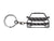 BlackStuff Carbon Fiber Keychain Keyring Ring Holder Compatible with Passat B7 BS-169