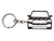 BlackStuff Carbon Fiber Keychain Keyring Ring Holder Compatible with T-Cross 2020 BS-914