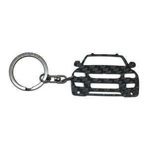 BlackStuff Carbon Fiber Keychain Keyring Ring Holder Compatible with Touareg Mk1 7L Facelift 2007-2010 BS-176