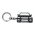 BlackStuff Carbon Fiber Keychain Keyring Ring Holder Compatible with Touareg Mk1 7L Facelift 2007-2010 BS-176