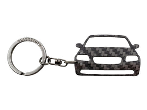 BlackStuff Carbon Fiber Keychain Keyring Ring Holder Compatible with S40 V50 C70 2007-2012 BS-903