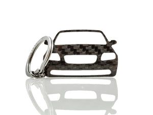 BlackStuff Carbon Fiber Keychain Keyring Ring Holder Compatible with S40 V50 C70 2007-2012 BS-903