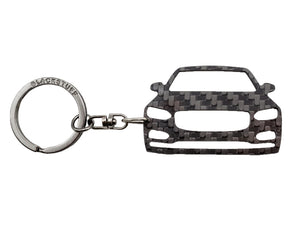 BlackStuff Carbon Fiber Keychain Keyring Ring Holder Compatible with S90 V90 2017+ BS-906