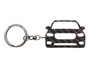 BlackStuff Carbon Fiber Keychain Keyring Ring Holder Compatible with XC40 2017+ BS-909