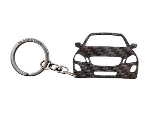 BlackStuff Carbon Fiber Keychain Keyring Ring Holder Compatible with XC60 2008-2013 BS-910