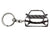 BlackStuff Carbon Fiber Keychain Keyring Ring Holder Compatible with XC60 2014-2017 BS-911