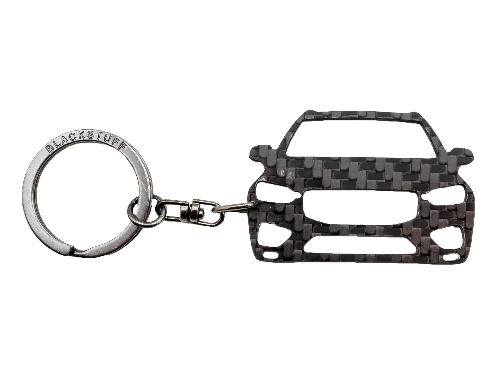 BlackStuff Carbon Fiber Keychain Keyring Ring Holder Compatible with XC60 2017+ BS-912