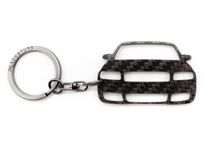 BlackStuff Carbon Fiber Keychain Keyring Ring Holder Compatible with A4 S4 B6 8E 2001-2006 BS-782