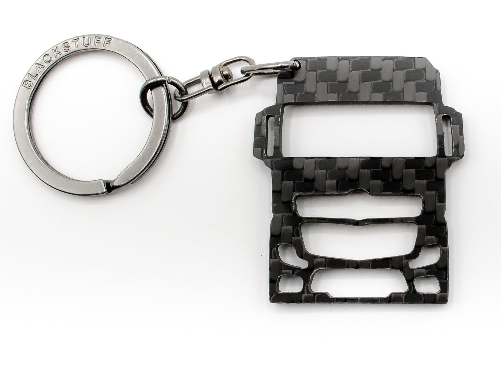 BlackStuff Carbon Fiber Keychain Keyring Ring Holder Compatible with A -  Blackstuffcrafts - SC Ramaxchip 1 SRL