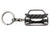 BlackStuff Carbon Fiber Keychain Keyring Ring Holder Compatible with Astra K 2015 BS-791