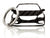 BlackStuff Carbon Fiber Keychain Keyring Ring Holder Compatible with Astra K 2015 BS-791