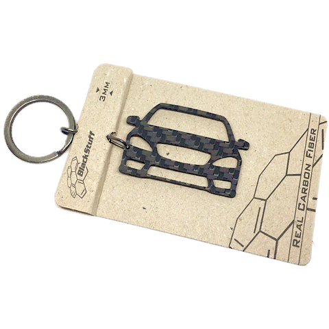 BlackStuff Carbon Fiber Keychain Keyring Ring Holder Compatible with S Class W221 2006-2013 BS-605