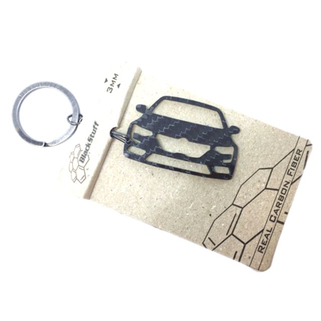 BlackStuff Carbon Fiber Keychain Keyring Ring Holder Compatible with Talisman BS-670