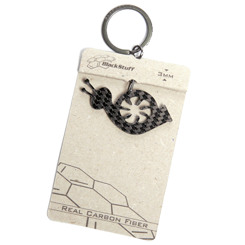 BlackStuff Carbon Fiber Keychain Ring Holder Turbo Boost BS-206