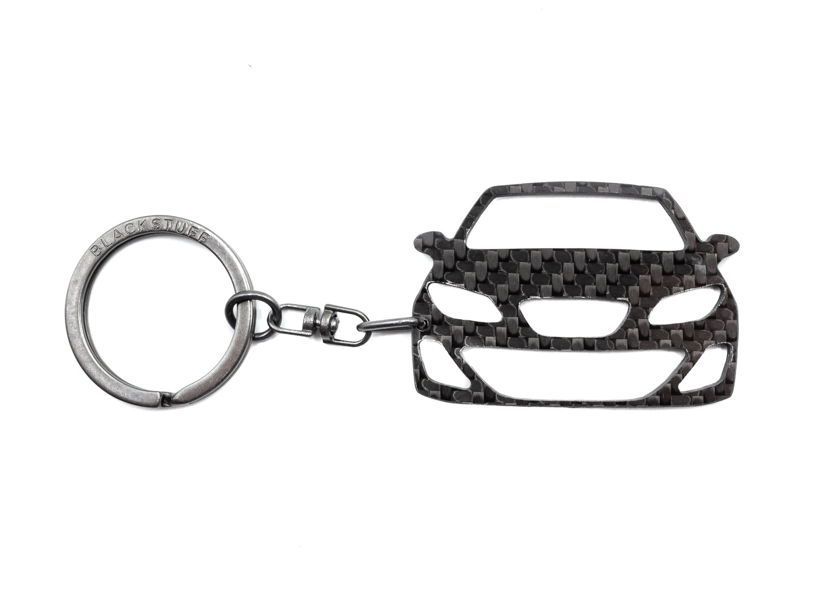 BlackStuff Carbon Fiber Keychain Compatible with Ibiza 6j Fr Facelift BS-1051