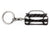 BlackStuff Carbon Fiber Keychain Keyring Ring Holder Compatible with CL-Class C216 2006-2014 BS-788