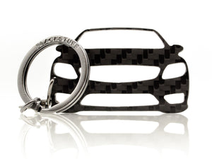 BlackStuff Carbon Fiber Keychain Keyring Ring Holder Compatible with CL-Class C216 2006-2014 BS-788